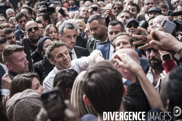 Déplacement d Emmanuel Macron dans le Lot.