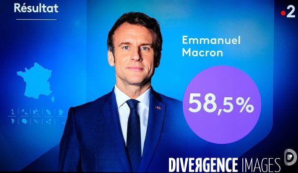 Estimations et résultats du 2 eme tour des élections présidentielles 2022