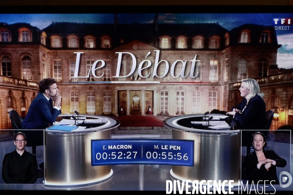 Macron le pen, le debat