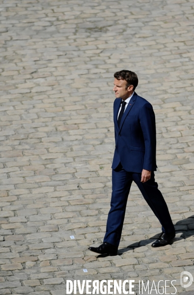 Hommage national à Michel Bouquet aux invalides