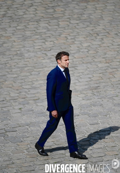 Hommage national à Michel Bouquet aux invalides