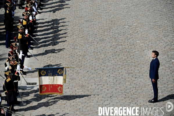 Hommage national à Michel Bouquet aux invalides