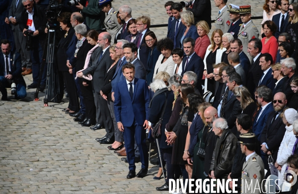 Hommage national à Michel Bouquet aux invalides