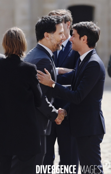 Hommage national à Michel Bouquet aux invalides