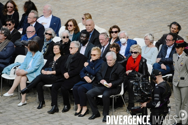 Hommage national à Michel Bouquet aux invalides