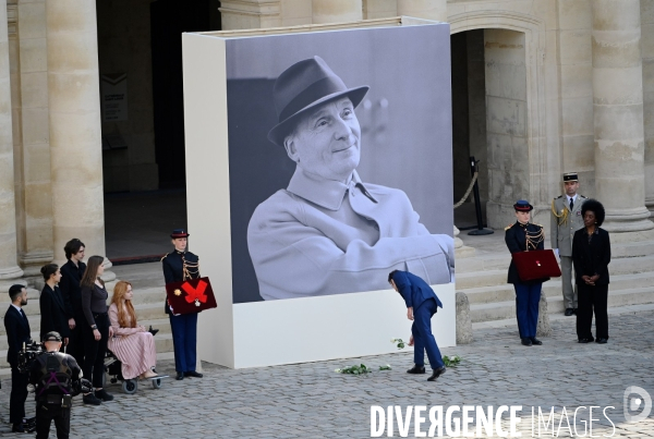 Hommage national à Michel Bouquet aux invalides