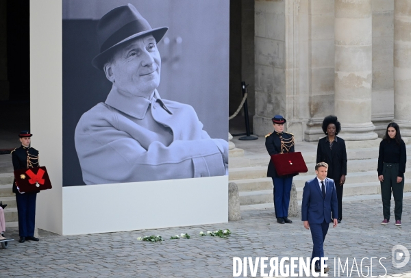 Hommage national à Michel Bouquet aux invalides