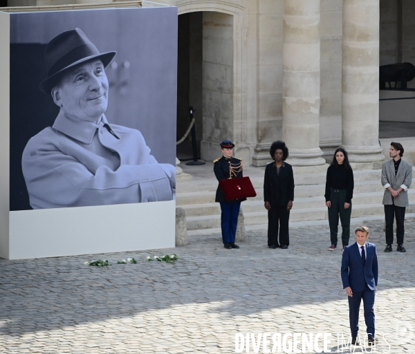 Hommage national à Michel Bouquet aux invalides