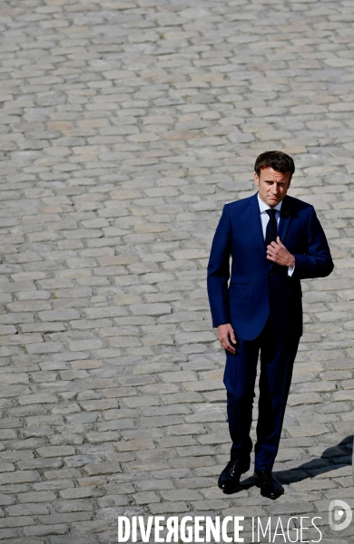 Hommage national à Michel Bouquet aux invalides