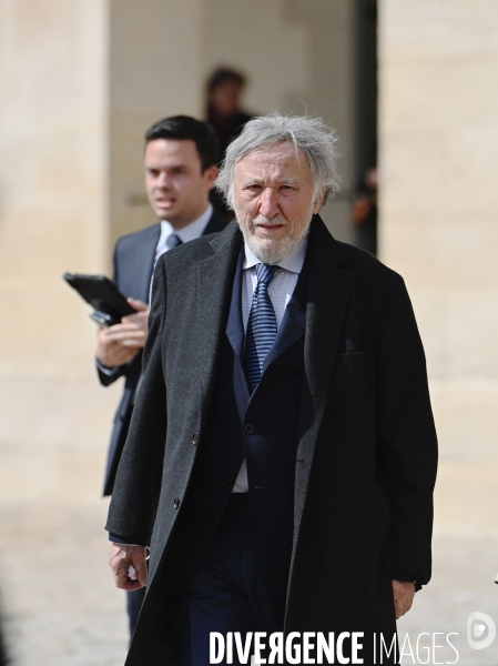 Hommage national à Michel Bouquet aux invalides