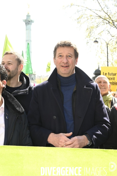 Europe Ecologie les Verts à la Marche pour le futur 2022, le 9 avril à Paris. Walk for the future.