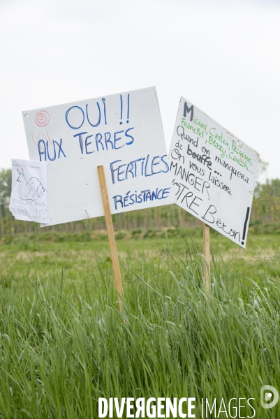 Saclay, les militants écologistes dénoncent l urbanisation.