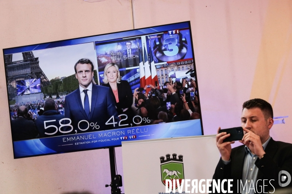 Le deuxieme tour de l election presidentielle dans le nord