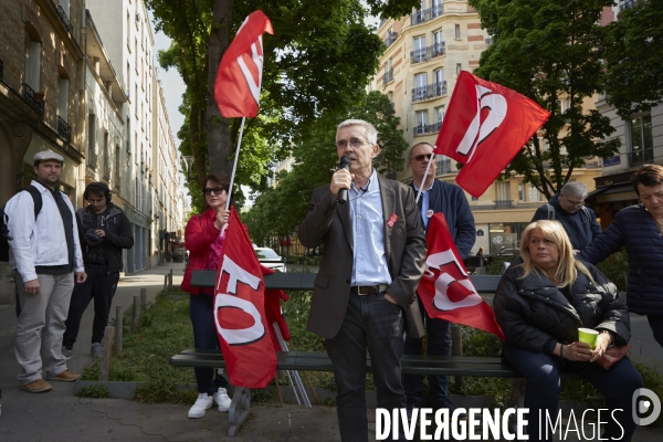 Hommage du 1 er mai Force Ouvriere au Mur des Fédérés