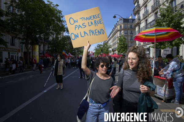 1 er mai , manifestation à Paris