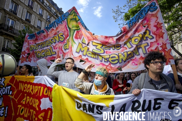 1 er mai , manifestation à Paris