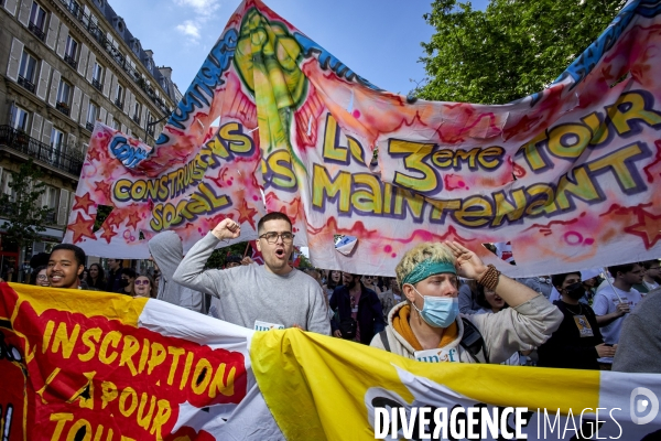 1 er mai , manifestation à Paris