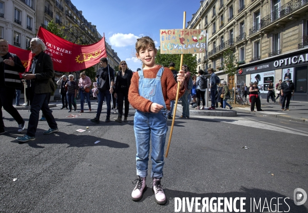 1 er mai , manifestation à Paris