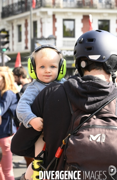 Journée de manifestation du 1er mai 2022 à Paris.