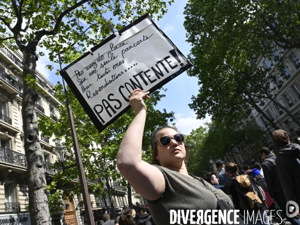 Journée de manifestation du 1er mai 2022 à Paris.