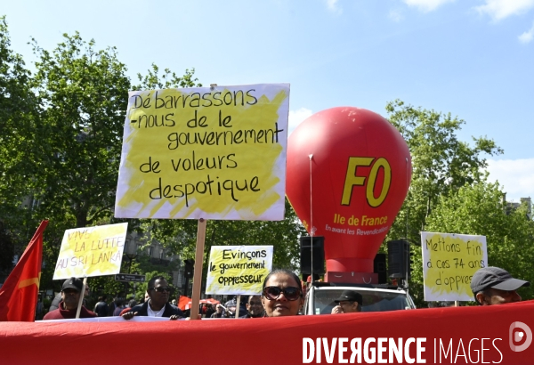 Journée de manifestation du 1er mai 2022 à Paris.