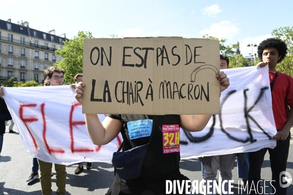 Journée de manifestation du 1er mai 2022 à Paris.