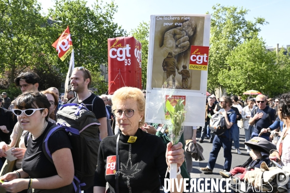 Journée de manifestation du 1er mai 2022 à Paris.