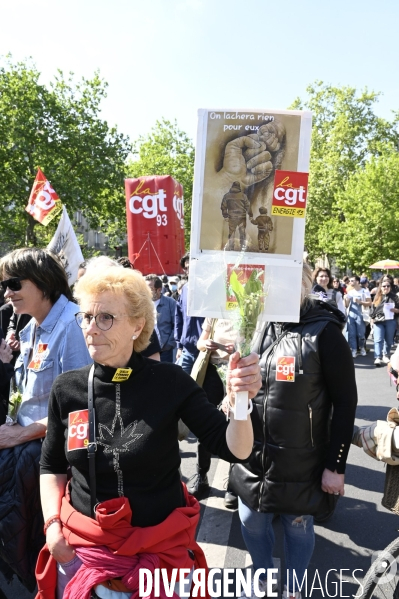 Journée de manifestation du 1er mai 2022 à Paris.