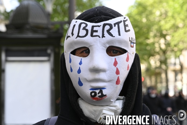 Journée de manifestation du 1er mai 2022 à Paris.