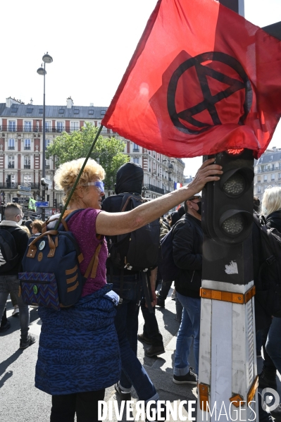 Journée de manifestation du 1er mai 2022 à Paris.