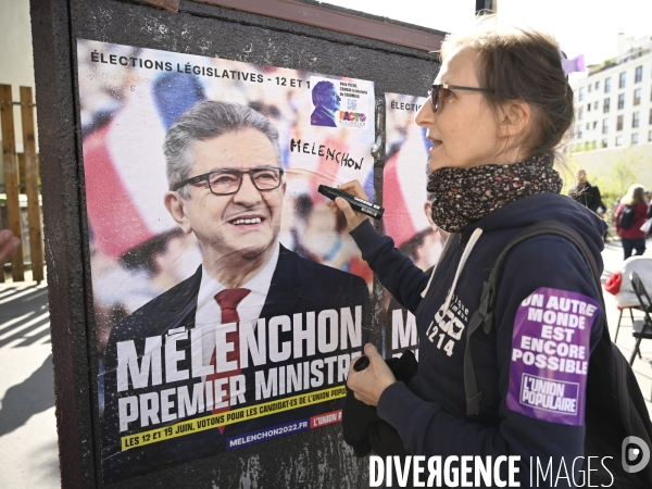 Journée de manifestation du 1er mai 2022 à Paris.