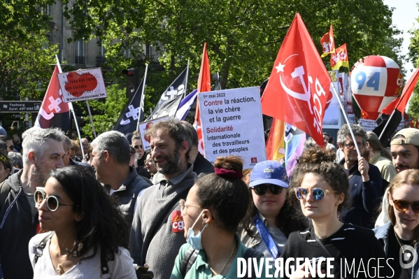 Journée de manifestation du 1er mai 2022 à Paris.
