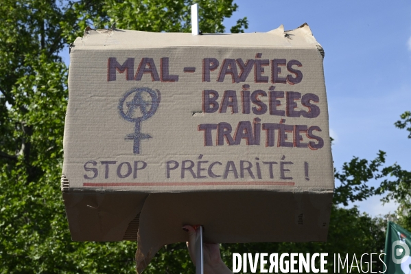 Journée de manifestation du 1er mai 2022 à Paris.