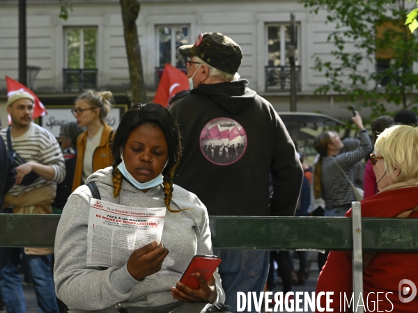 Journée de manifestation du 1er mai 2022 à Paris.