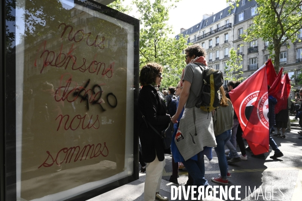 Journée de manifestation du 1er mai 2022 à Paris.