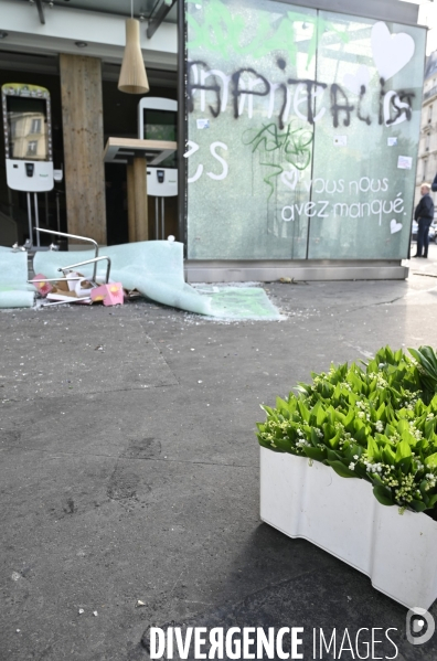 Journée de manifestation du 1er mai 2022 à Paris.