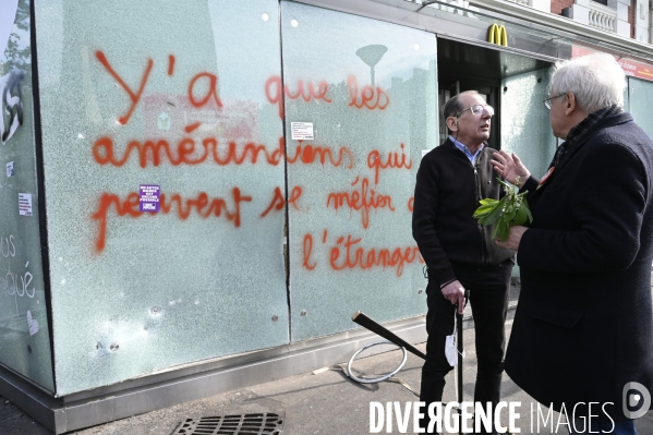 Journée de manifestation du 1er mai 2022 à Paris.