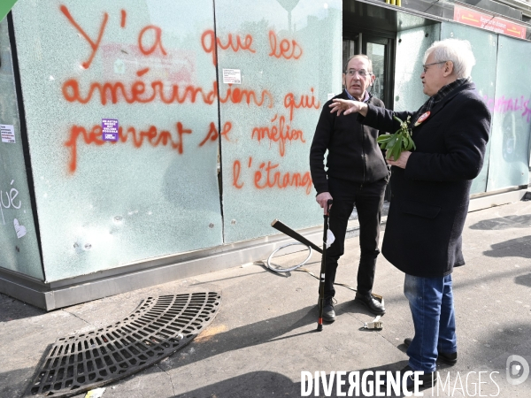 Journée de manifestation du 1er mai 2022 à Paris.