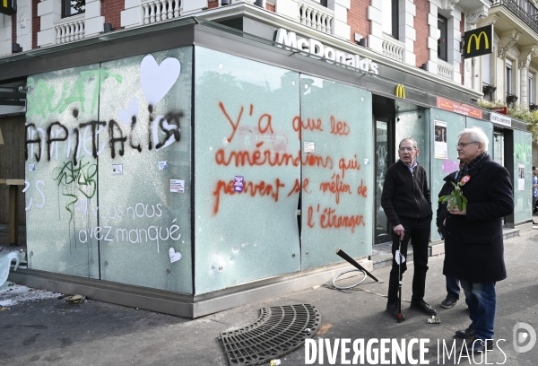 Journée de manifestation du 1er mai 2022 à Paris.