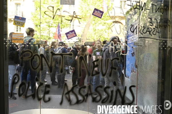 Journée de manifestation du 1er mai 2022 à Paris.