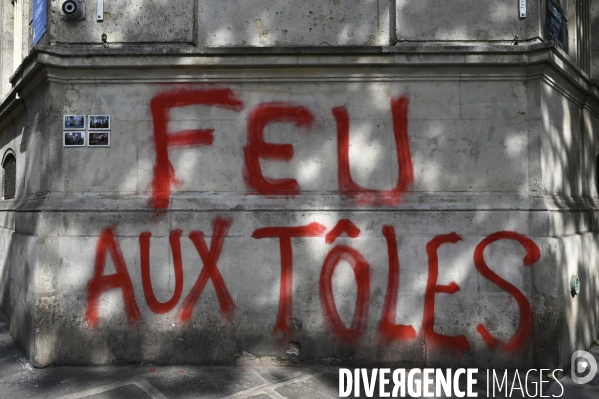 Journée de manifestation du 1er mai 2022 à Paris.