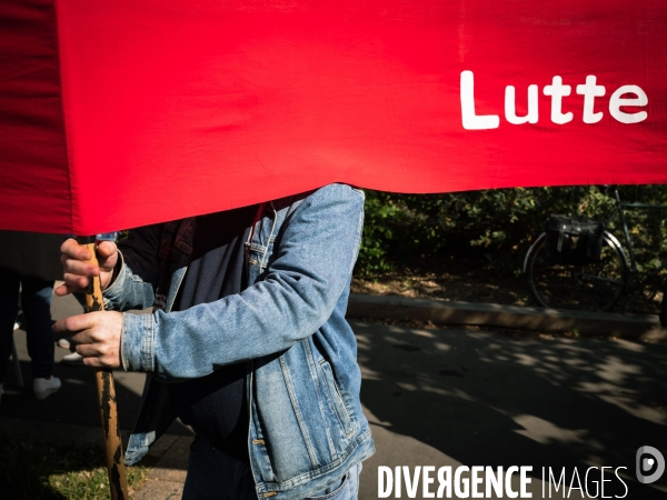 Fête du travail, défilé du 1er mai à Tours, Indre-et-Loire (37)