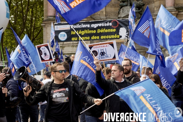 Alliance Police Nationale 46 manifestation