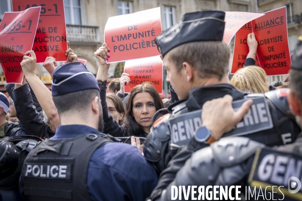 Manifestation des policiers du syndicat Alliance