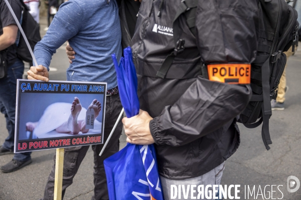 Manifestation des policiers du syndicat Alliance