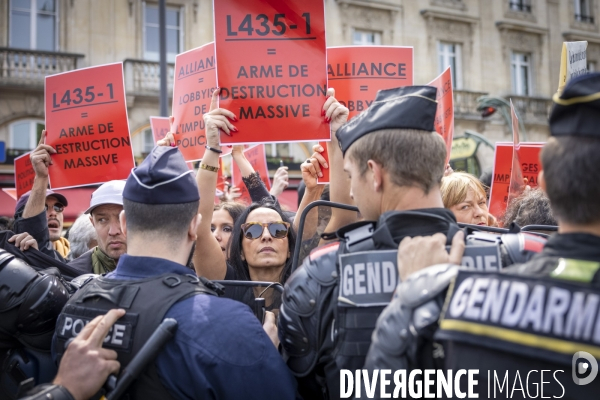 Manifestation des policiers du syndicat Alliance