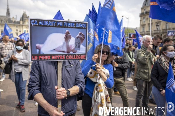 Manifestation des policiers du syndicat Alliance