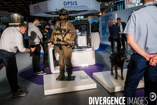 Salon Milipol 2021 au Bourget, salon de la surete et securite interieur des etats.