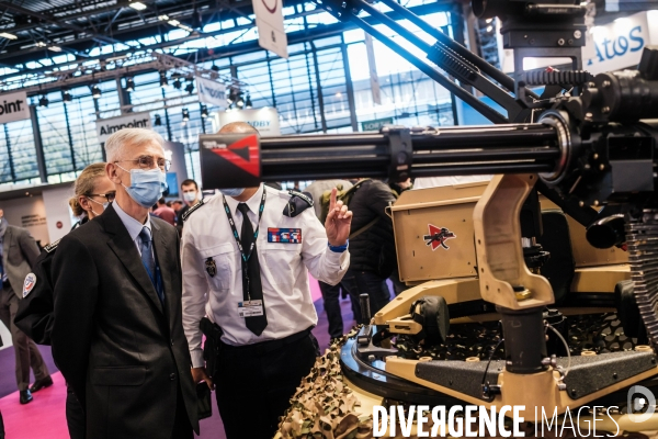 Salon Milipol 2021 au Bourget, salon de la surete et securite interieur des etats.