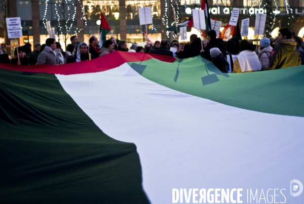 Manifestation à Strasbourg, contre les bombardements Israelien Sur Gaza